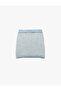 Button Detailed Elastic Waist A-Line Knitwear Skirt - 4