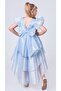Girl's Tailed, Crowned Vragia Evening Dress M00745 Blue - 4