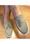 Ell441260 Northam Slim Men's Genuine Suede Leather Tassel Loafer Shoes - 5