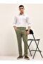 Men's Striped Slim Fit Formal Trouser - 5