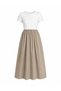 203090 Fusion Dress Beige