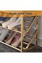 2-Tier Shoe Storage Bench with Seat,Mesh Shelves,Sturdy Metal Frame for Entryway,Hallway - 4