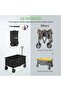 Collapsible Folding Outdoor Utility Wagon 77x59x20cm, Heavy Duty for Beach Camping - 6