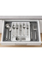 Double-Sided Extendable Practical Drawer Spoon Holder Organizer |   Adjustable Sliding White Color Spoon Holder Organizer - 5