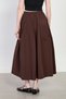 Women's high waist bell skirt - bitter coffee - 5