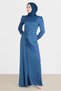 Saten Tesettür Evening Dress 50170