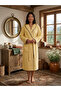 Hooded Long Women's Bathrobe – Cotton Kimono Shepherd Stitched Bathrobe