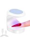 Mini Nail Lamp,16W Quick-Drying Gel Nail Light,Portable UV Light for Easy for DIY Nail Art Beginners