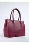 Burgundy Women's Leather Shoulder Bag Carbyn05 Flt - 2