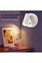 مصباح طاولة LED أبيض قابل لإعادة الشحن مع إضاءة ناعمة، تصميم محمول بدون أسلاك لغرفة النوم والمكتب والدراسة - 3