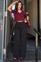 Black Premium High Waist Pleated Trousers Mg2717 - 4