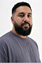 Men's Plus Size Basic Smoked T-Shirt - 3
