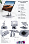 Tablet & iPad Stand Metal Portable Desktop Stand with 360 Degree Adjustable Angle