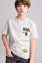 100% Cotton New Regular Fit Crew Neck Printed Short Sleeve T-Shirt for Boys H3079A826Sm - 2