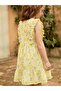 Lemon Patterned Dress for 6-9 Years - Yellow - 5