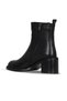 Black Leather Women's Heeled Boots 33Wb80005 - 4