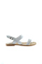 White Leather Women's Sandals 01Wu3421