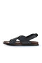 Gray Dark Leather Men's Sandals 11S23261 - 4