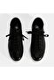 Women's Black Lace-Up Leather Casual Shoes - 8