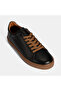 Men's Black Lace-Up Leather Casual Shoes - 5