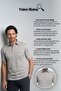 Men's Plus Size Shirt Collar Black T-Shirt Classic Fit - 4910Bat - 7