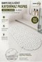 Bathroom Shower and Bathtub Anti-Slip Suction Cup Mat 34X68 cm 1 Piece White M-130