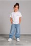Girl's Princess Printed White Cotton T-Shirt