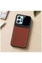 Xiaomi Redmi Note 12 4g Compatible Case Lens Leather Case Brown - 4