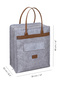 6 Compartment Shoe Bag - Travel Organizer Shoe Storage Bag Gray 35X22X40Cm - 6