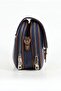 Jn-45 Women's Baguette Bag Handbag Shoulder Bag Navy Blue - 5