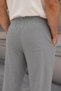 Men's Summer Synthetic Linen Loose-Fit Trousers with High Waist and Elastic Waistband C350 - 9