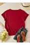 Cotton V-Neck Regular Fit T-Shirt - 3