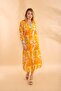 Long Shirt Leaf Orange Bnts-23010-B - 2