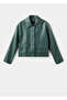 Leather Look Pocket Jacket - 3