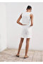 Mid-Waist Straight Cut Linen Shorts - 4
