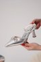 Women's silver heeled shoes with stone detail tr12ms05b - 6