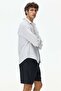 Regular Fit Linen-blend shorts - 4