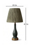 Pimenter Handmade Wooden Lampshade Khaki Green - 3