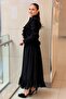 Patterned Ruffled Jacket Skirt Evening Dress Set - 2