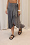Adelina Anthracite Muslin Crop-skirt Set - 4