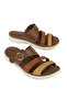 , Women's Genuine Leather Comfort Slippers 1611051Z7102 Hazelnut - 4