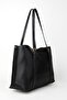 Women's Black Medium Compartment Faux Leather Medium Size Snap Fastener and Zipper Closure Handbag and Shoulder Bag - 2
