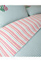 Pastel Gingham Cotton Single Duvet Cover Set 160X220 cm Pink - Orange - 4