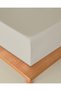 Novella Premium Cotton Textured Single Fitted Sheet 100X200 cm Cream - 3