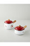 Garnet Enamel Sauce Pot 1.6L Red - 4