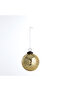 Crackle Glass Christmas Ball 10 cm Gold - 3