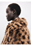 Leopard Print Fur-Like Coat - 8