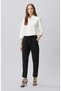 Siyah Diyagonal Desenli Jogger Pantolon