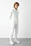 Men's Cotton Relaxed Fit Kangaroo Pocket Hooded Tracksuit Set - Hiking - 4