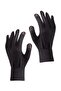 Unisex Windproof Flexible Winter Soft Finger Touch Black Gloves with Touch Finger Feature - 3